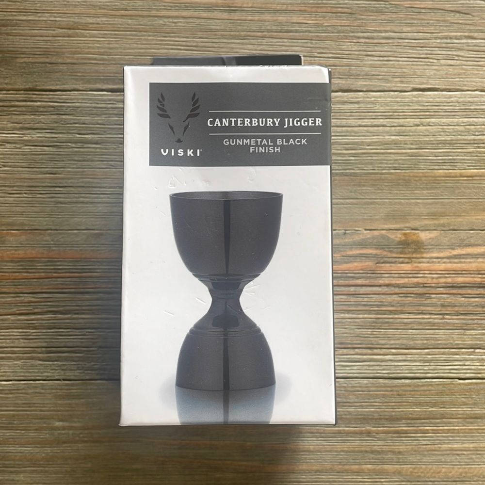Viski Canterbury Jigger Gunmetal Black Finish